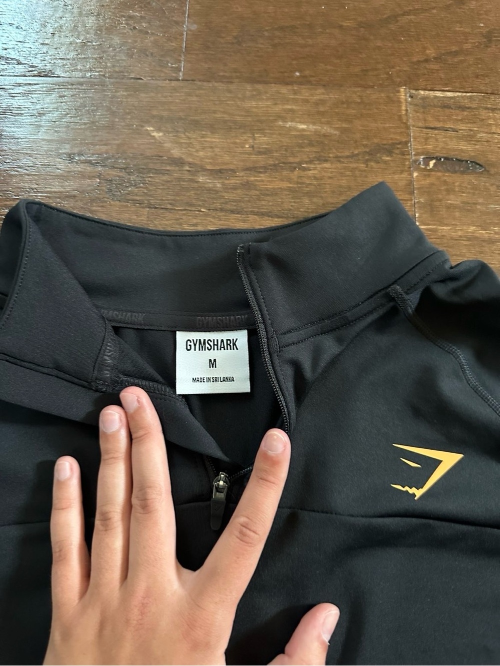 Gymshark TRAINING 1/4 ZIP Top Black size M NWOT - Picture 6 of 9